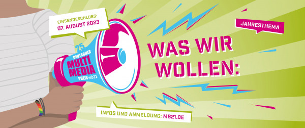 Bild zur News: Der Deutsche Multimediapreis mb21 sucht Zukunftsvisionär*innen!